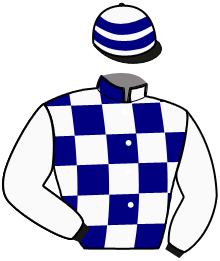 casaque portée par Freret P. jockey du cheval de course KISSY BAMBOIS, information pmu ZETURF