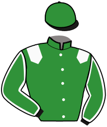 casaque portée par Terry C. jockey du cheval de course KILLEM, information pmu ZETURF