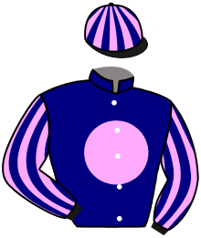 casaque portée par Grosbois Chr. jockey du cheval de course MAGIC IS MAGIC, information pmu ZETURF