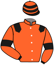 casaque portée par Bourgeais A. jockey du cheval de course KING MOTIF, information pmu ZETURF