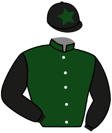 casaque portée par Gutierrez Val A. jockey du cheval de course ROCKONADO, information pmu ZETURF