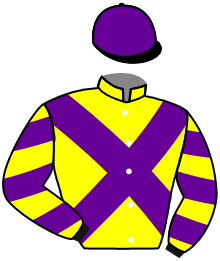 casaque portée par Lebouc Hug. jockey du cheval de course NEPETA, information pmu ZETURF