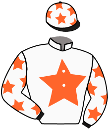 casaque portée par Merou Mlle A. jockey du cheval de course YAGGERA, information pmu ZETURF