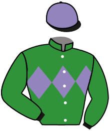 casaque portée par Lopes Duarte Nun. M. jockey du cheval de course ROYAL ETINCELLE, information pmu ZETURF