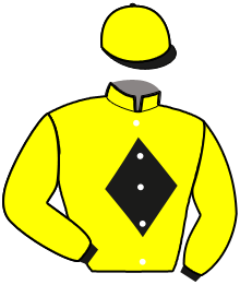 casaque portée par Bertrand D. jockey du cheval de course LE TAJ MAHAL, information pmu ZETURF