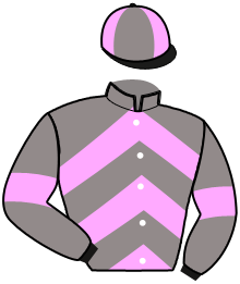 casaque portée par Potier Mat. jockey du cheval de course LINKIA DES APRES, information pmu ZETURF