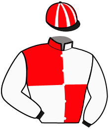 casaque portée par Raffin E. jockey du cheval de course LUCKY LUMALO, information pmu ZETURF