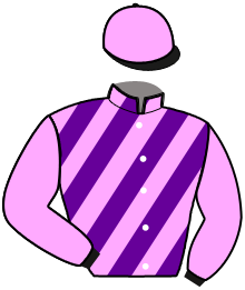 casaque portée par Duvaldestin Théo jockey du cheval de course JOUVENCE DE CAREL, information pmu ZETURF