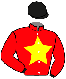 casaque portée par Abrivard M. jockey du cheval de course KIMOLTO, information pmu ZETURF