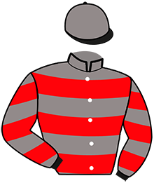 casaque portée par Delacour P. A. jockey du cheval de course KABALVA, information pmu ZETURF