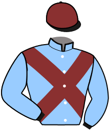 casaque portée par Verva M. jockey du cheval de course MAMOUR DU CHENE, information pmu ZETURF