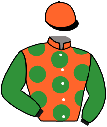 casaque portée par Moutard Jer. jockey du cheval de course GIPOURLOUMOI, information pmu ZETURF