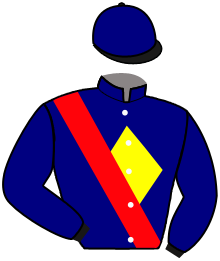 casaque portée par Mendizabal I. jockey du cheval de course ANGELO DE L'ABBAYE, information pmu ZETURF