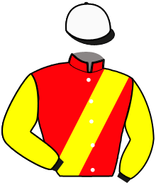 casaque portée par Collette A. jockey du cheval de course KLINGER, information pmu ZETURF