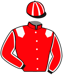 casaque portée par Bazire J. M. jockey du cheval de course OVER THE LIGHT AS, information pmu ZETURF