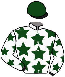 casaque portée par Madamet A. jockey du cheval de course ARNAGA, information pmu ZETURF