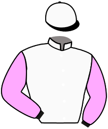 casaque portée par Vandamme Luc. jockey du cheval de course FOLLY FOOT, information pmu ZETURF
