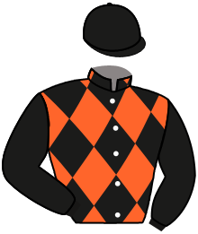 casaque portée par Frost Mlle B. jockey du cheval de course JOUVANCELLE, information pmu ZETURF
