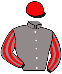 casaque portée par Barre D. jockey du cheval de course FIFTY WINNER, information pmu ZETURF