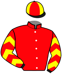 casaque portée par Nicole Ch. jockey du cheval de course L'ALPHA DE LAUNI, information pmu ZETURF