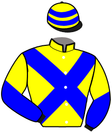 casaque portée par Mlle Lepage A. jockey du cheval de course MON DE CHEVALERIE, information pmu ZETURF