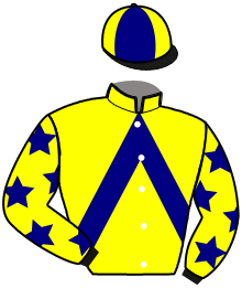 casaque portée par Briand Thé. jockey du cheval de course LUTIN DES RACQUES, information pmu ZETURF