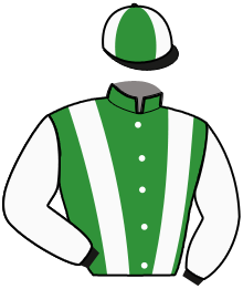 casaque portée par Briand Thé. jockey du cheval de course KNOCK OUT, information pmu ZETURF