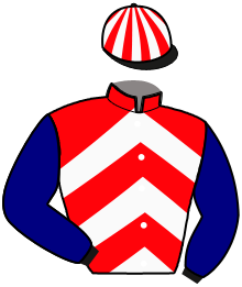 casaque portée par Bekaert D. jockey du cheval de course KIYOUNI, information pmu ZETURF