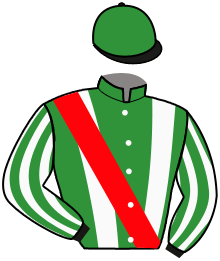 casaque portée par Romary Mlle M. jockey du cheval de course HM TASSABIH, information pmu ZETURF casaque portée par Romary Mlle M. jockey du cheval de course HM TASSABIH, information pmu ZETURF