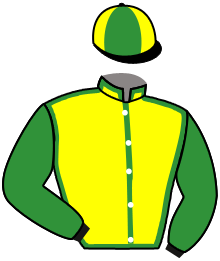 casaque portée par Poteaux Mr Tho. jockey du cheval de course LADY D'AUBRELLE, information pmu ZETURF