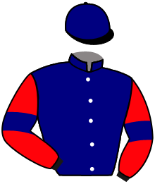 casaque portée par Bazire P. jockey du cheval de course DIAMOND ROAD, information pmu ZETURF