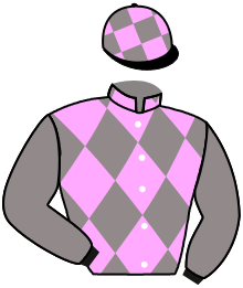 casaque portée par Corallo E. jockey du cheval de course VINO, information pmu ZETURF