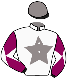 casaque portée par Pacaut Mme Cor. jockey du cheval de course SOUPIR, information pmu ZETURF