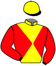 casaque portée par Congiu G. jockey du cheval de course LA HAUTE ISLE, information pmu ZETURF