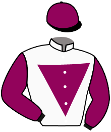 casaque portée par Juteau R. jockey du cheval de course KIM KARALA, information pmu ZETURF
