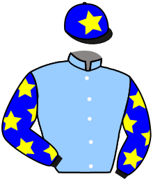 casaque portée par Belmont Cés. jockey du cheval de course HARRISON POINT, information pmu ZETURF