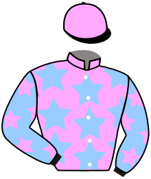 casaque portée par Pouchin A. jockey du cheval de course ELUSIVE GLORY, information pmu ZETURF