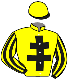 casaque portée par Journiac H. jockey du cheval de course GO KEN GO, information pmu ZETURF