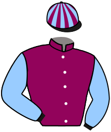 casaque portée par Demuro C. jockey du cheval de course KAILANI, information pmu ZETURF