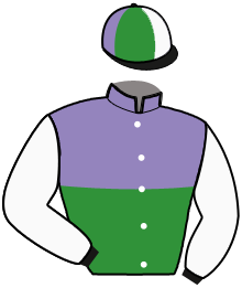 casaque portée par Thomain D. jockey du cheval de course LUCIA DE BUSSET, information pmu ZETURF