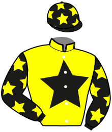 casaque portée par Lagadeuc F. jockey du cheval de course MUST ATOUT, information pmu ZETURF