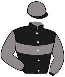casaque portée par Raffin E. jockey du cheval de course I LOVE D'AMOUR, information pmu ZETURF