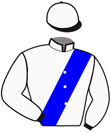 casaque portée par Nivard F. jockey du cheval de course GUESS FOUTEAU, information pmu ZETURF