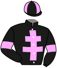 casaque portée par Tintillier A. jockey du cheval de course KIMCOERE LE FOL, information pmu ZETURF