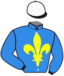 casaque portée par Gaillard Q. jockey du cheval de course KALYPSO MI AMOR, information pmu ZETURF