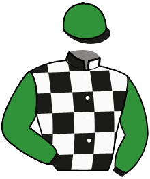 casaque portée par Godey Mlle N. jockey du cheval de course HARLEY DE JANEIRO, information pmu ZETURF