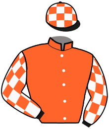 casaque portée par Soismier Mlle M. jockey du cheval de course MARGAUX EGELENBERG, information pmu ZETURF