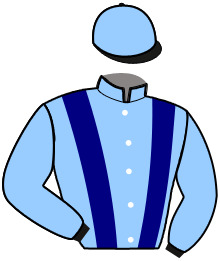 casaque portée par Lelievre Mlle C. jockey du cheval de course FALCO FUN, information pmu ZETURF