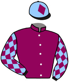 casaque portée par Pouchin A. jockey du cheval de course CELESTIAL, information pmu ZETURF
