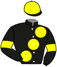 casaque portée par Lemaitre A. jockey du cheval de course MARANOA CHARLIE, information pmu ZETURF